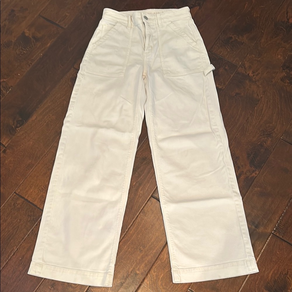 American Eagle 🦅 Off-White- Saggy Wide-Leg Pants - Size 2